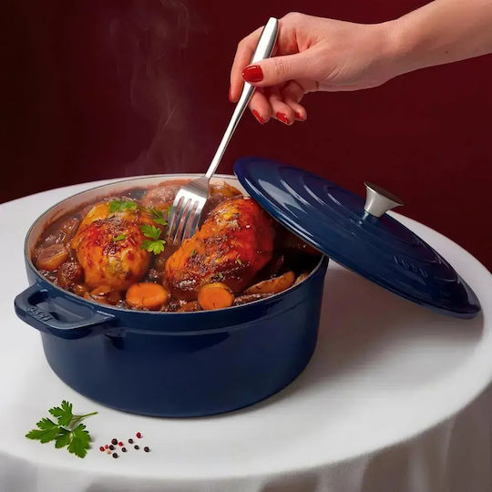 HKoenig Cratiță Rotundă Din Fontă 30cm 3.3lt