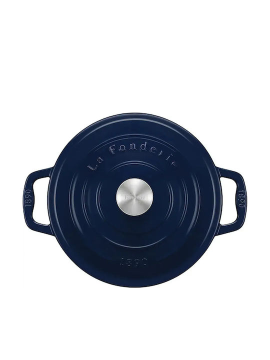 HKoenig Round Cast Iron Dutch Oven 33.5cm 4.7lt