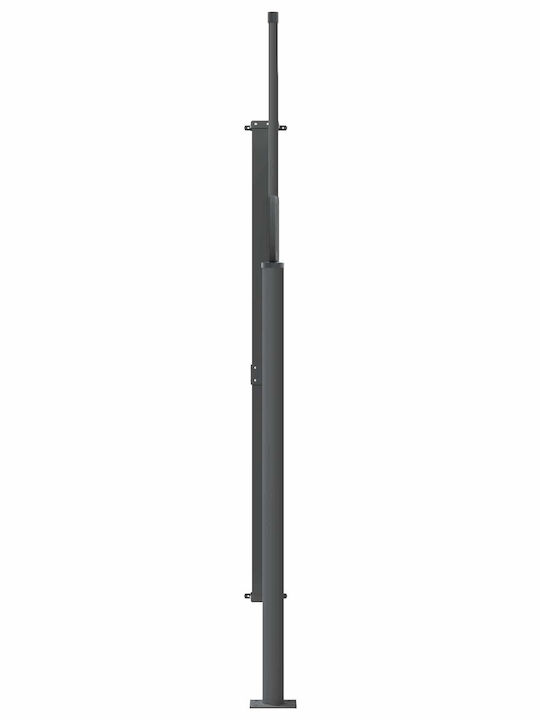 vidaXL Seitliche Markise Terrasse Grau 1.4x3m