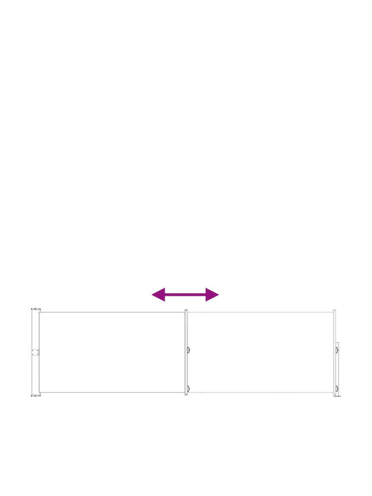 vidaXL Cort Sideway Terasă Maro 1.4x3m