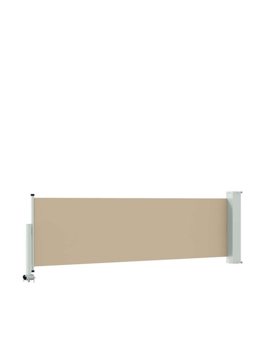 vidaXL Sideway Terrace Tent Beige 1x3m