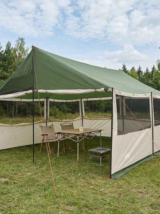 vidaXL Zusammenklappbares Gazebo Garten Grün 4.5x4m