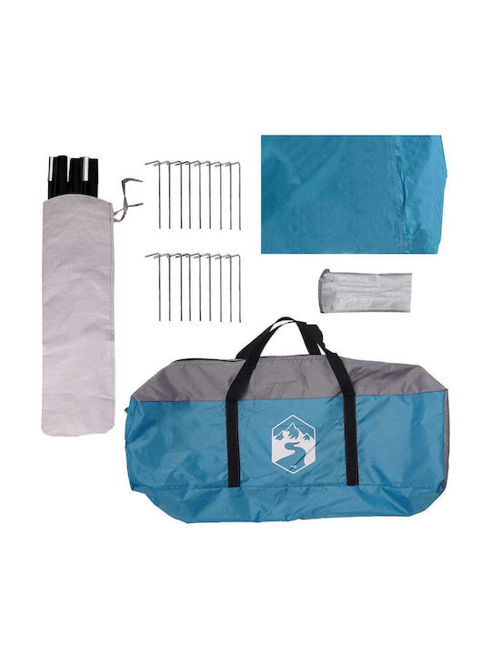 vidaXL Zusammenklappbares Garten Gazebo Blau 4,5x4m