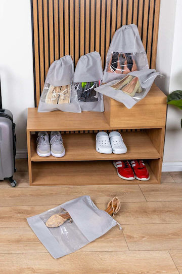 SteweHome Storage Case for Bags / Shoes in Grey Colour 32x45cm 5pcs