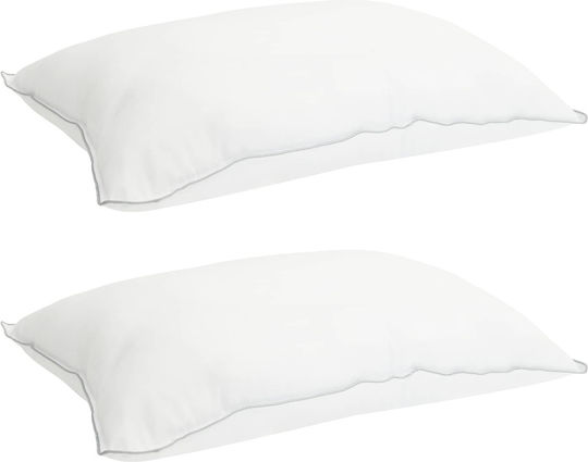 vidaXL Set Pilotă Single 140x220 cm Albă 250 GSM