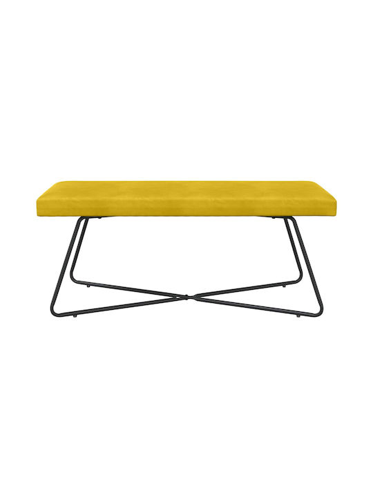 Samt Tabouret Gelb 45x110x40cm
