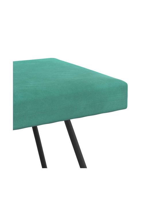 Samt Türkis Tabouret Mit Bezug 45x110x40cm
