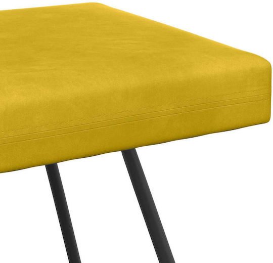 Samt Tabouret Gelb 80x40x45cm