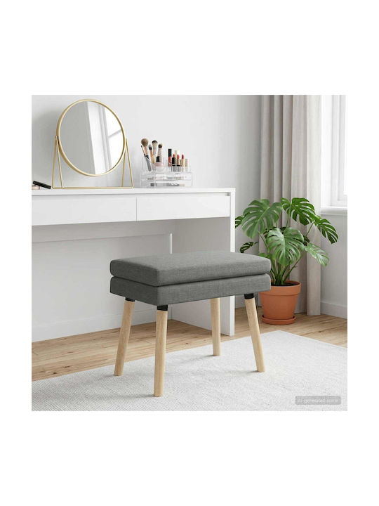 Stoff-Tabouret Mit Dunkelgrauem Stoff 60x40x46cm