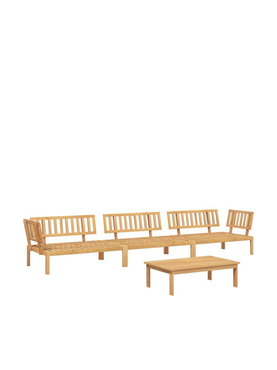 Garten- und Outdoor-Möbelsets 4 Stück Akazie