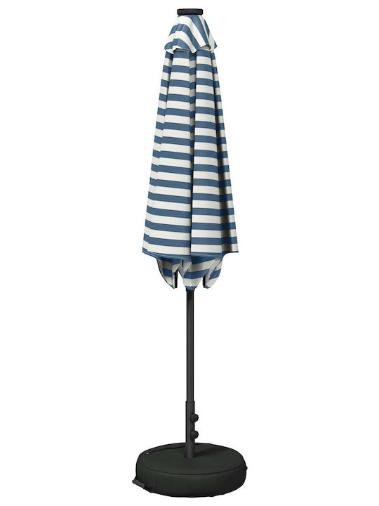 Aluminium Garten- und Terrassen-Sonnenschirm Blau 2.7x2.7xHöhe 2.35m