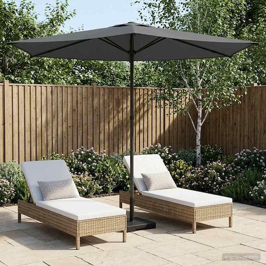 Aluminium Garten- und Terrassen-Sonnenschirm mit Luftschlitz Aluminium Garten- und Terrassen-Sonnenschirm mit Luftschlitz