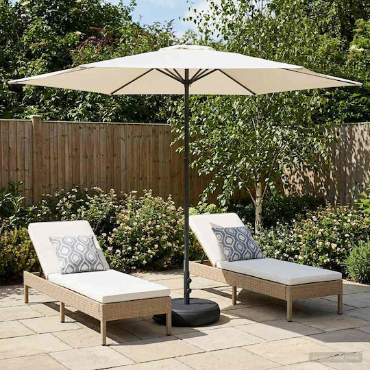 Aluminium Garten- und Terrassen-Sonnenschirm mit Luftschlitz Aluminium Garten- und Terrassen-Sonnenschirm mit Luftschlitz