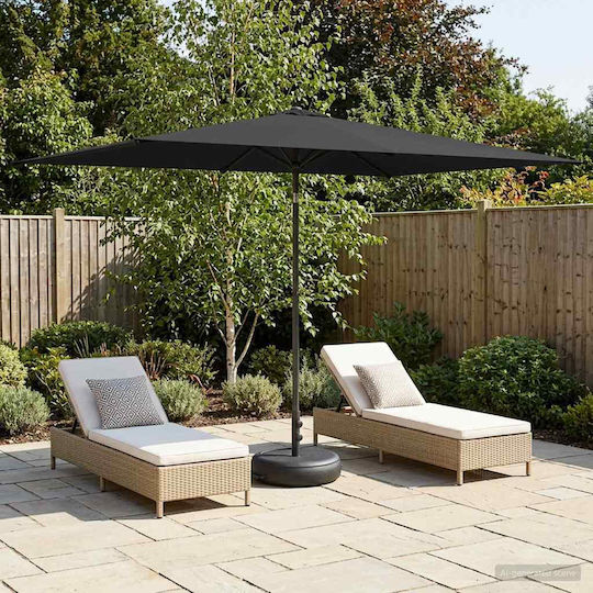 Aluminium Garten- und Terrassen-Sonnenschirm mit Luftschlitz Aluminium Garten- und Terrassen-Sonnenschirm mit Luftschlitz