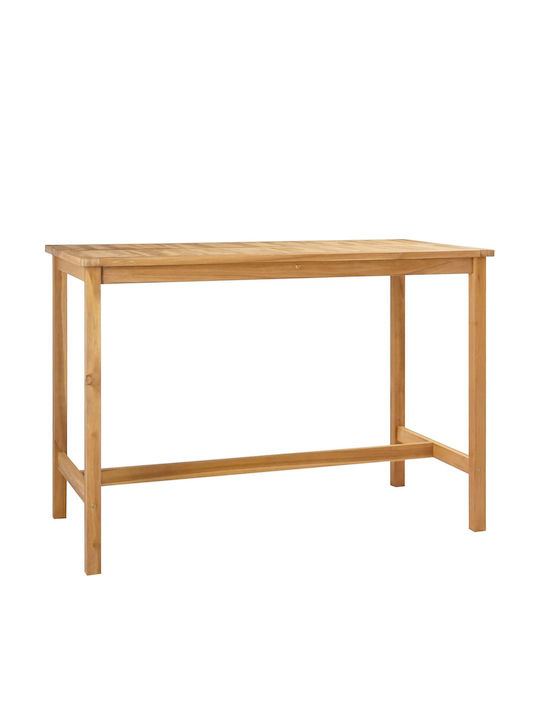 Outdoor Teak Bar Table 150x75x105cm