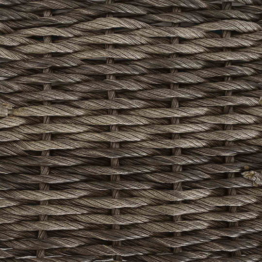 Τραπέζι Καθιστικού Εξωτερικού Χώρου Rattan Γκρι 100x55x37εκ.