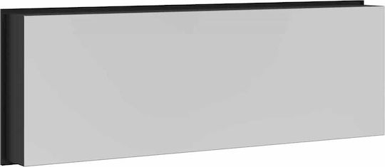 vidaXL Επιτοίχια Ραφιέρα Μπάνιου Μεταλλική 90x9.5x30cm Μαύρη