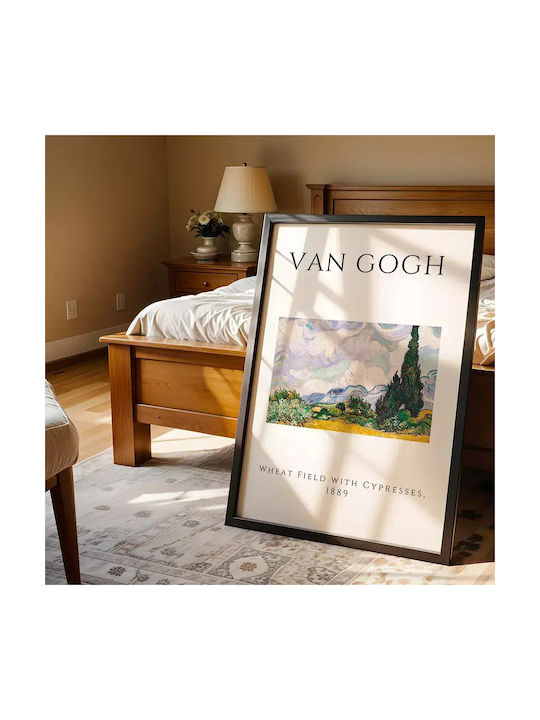 Poster Van Gogh Wheat Field Cypresses Art002 40cm X 50cm-55246pd156889
