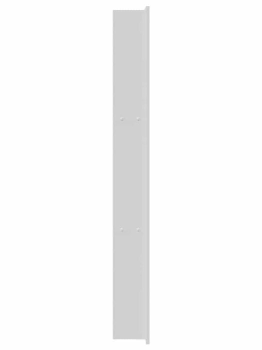 vidaXL Επιτοίχια Ραφιέρα Μπάνιου Μεταλλική 30x9.5x90cm Λευκή