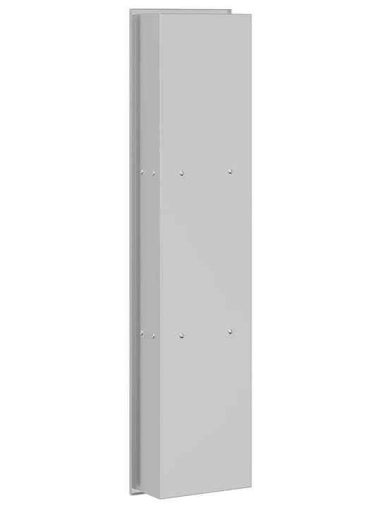vidaXL Wall Mounted Bathroom Shelf Metallic 90x9.5x20cm Silver