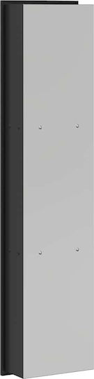 vidaXL Επιτοίχια Ραφιέρα Μπάνιου Μεταλλική 90x9.5x20cm Μαύρη
