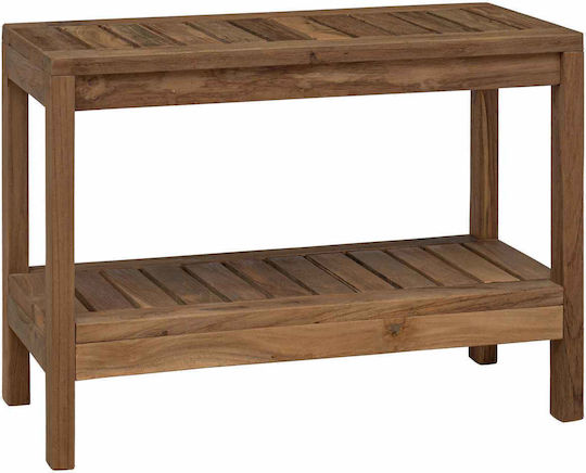 vidaXL Boden Badezimmerregal Hölzernes 60x30x45cm Braune