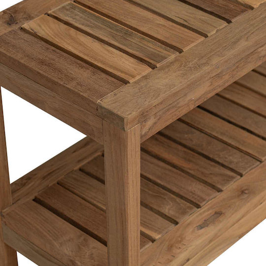 vidaXL Boden Badezimmerregal Hölzernes 60x30x45cm Braune