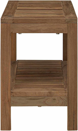 vidaXL Boden Badezimmerregal Hölzernes 60x30x45cm Braune