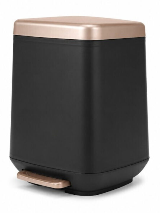 Viopsyctr Plastic Bathroom Basket Soft Close 7lt Black