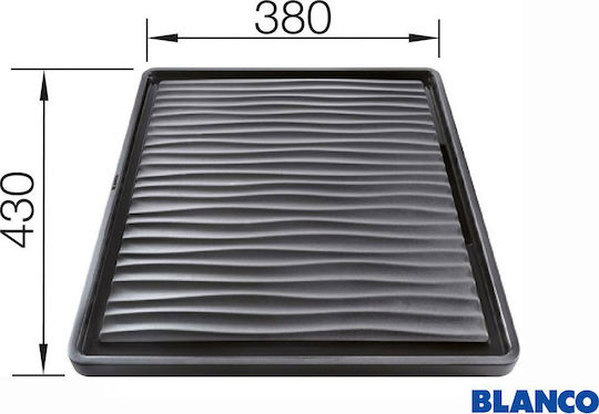 Blanco 230 734 Σχάρα Νεροχύτη Πλαστικό Μαύρο 43x38cm