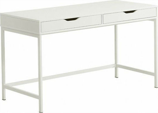 Γραφείο 131.5x60x76εκ. Λευκό