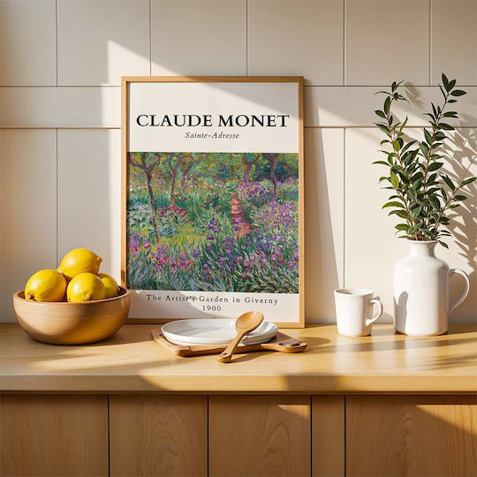 Poster Claude Monet Artists Garden In Giverny Art086 40cm X 50cm-56048pd156705