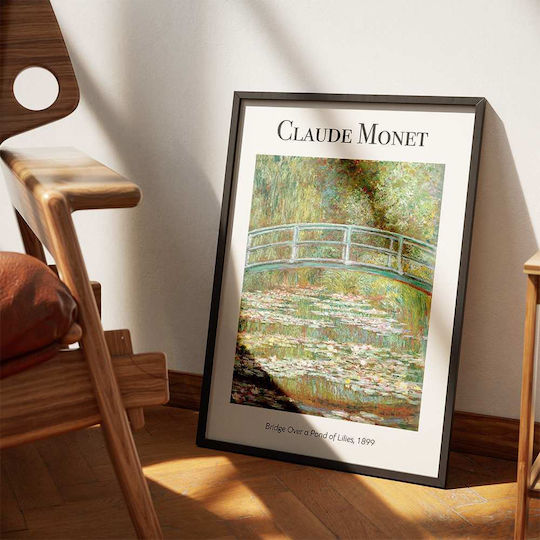 Poster Claude Monet Bridge Over A Pond Lilies Art103 40cm X 50cm-56049pd156699