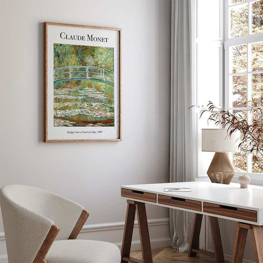 Poster Claude Monet Bridge Over A Pond Lilies Art103 40cm X 50cm-56049pd156699