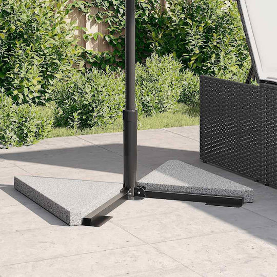 vidaXL Umbrella Stand made of Cement Gray 41x41x5cm 2pcs