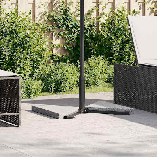 vidaXL Umbrella Stand made of Cement Gray 41x41x5cm 2pcs