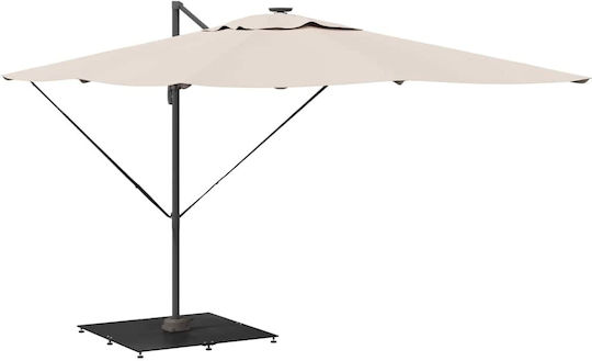 vidaXL Klappbar Schirmständer aus Metall Black Velvet-Black Metal 100x100x4cm