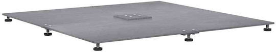vidaXL Pliabilă Stand de umbrelă din Lemn Dark Grey 100x100x4cm