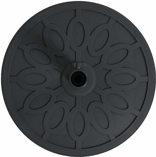 vidaXL Schirmständer aus Gusseisen in Schwarz Farbe 38x38cm