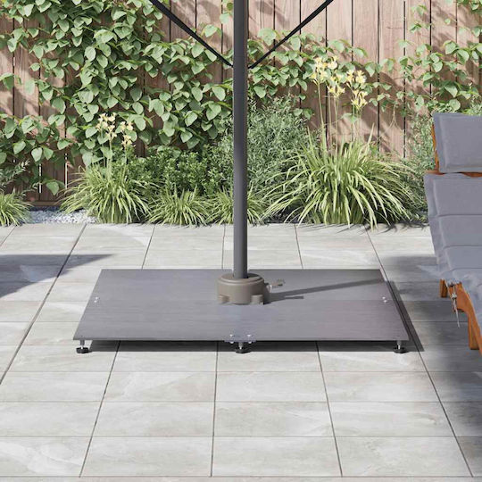 vidaXL Pliabilă Stand de umbrelă din Lemn Dark Grey 100x100x4cm