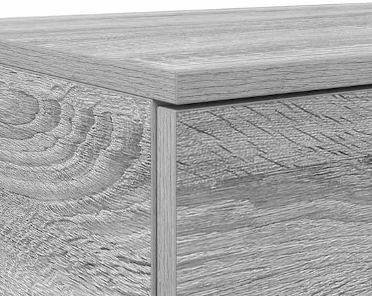 vidaXL Bed Drawer made of Wood Grey Sonoma 80x36.5x16.5cm