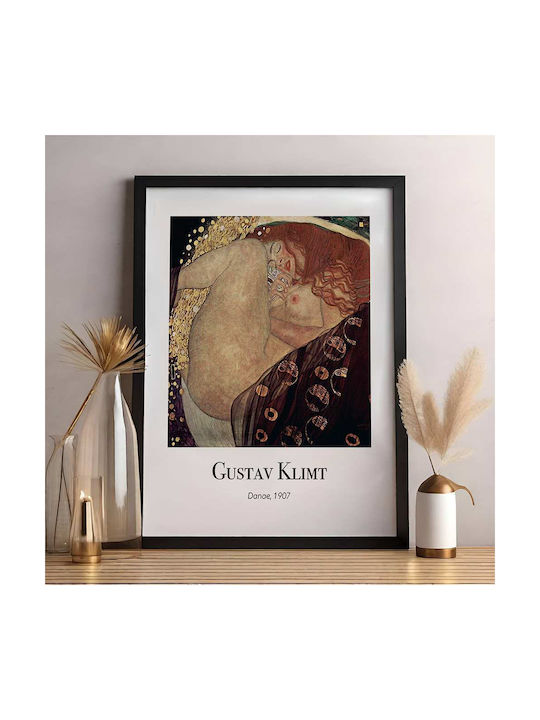 Poster Gustav Klimt Danae Art157 40cm X 50cm Brown Wooden Frame