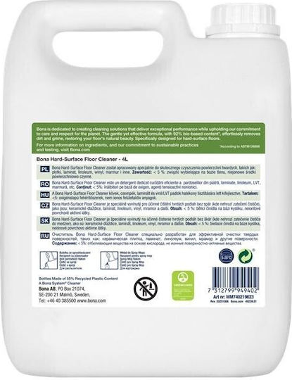 Cleaning Solution Floors Tiles Stone Panels 4l