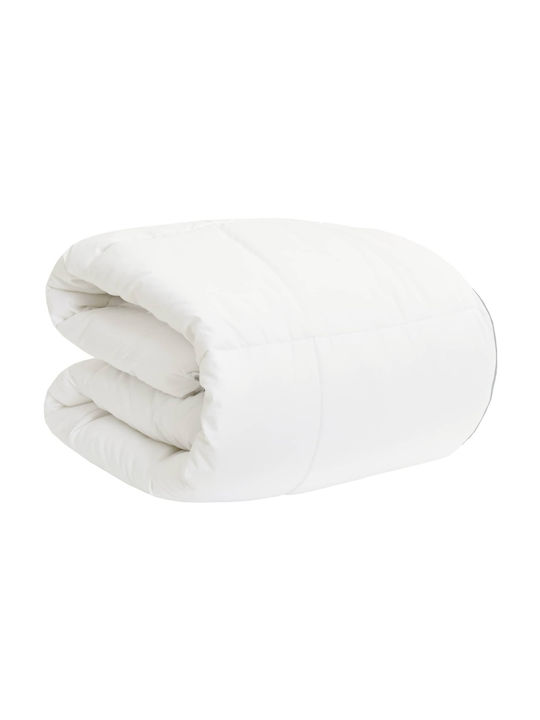 vidaXL Одеяло King Size 260x220см Бяло
