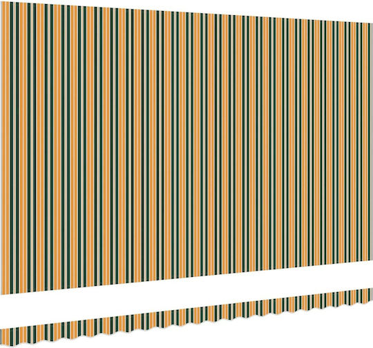 vidaXL Awning fabric Green 3.5x5m