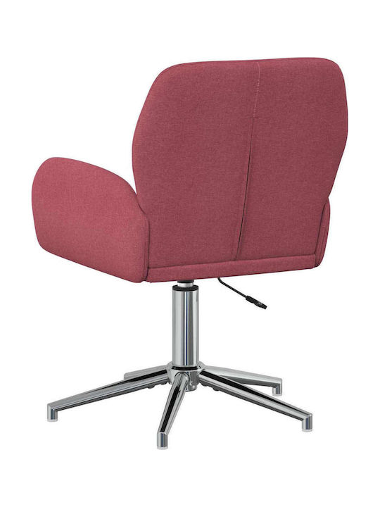 Swivel Visitor Chair with Arms in Red Colour 54x58x90cm