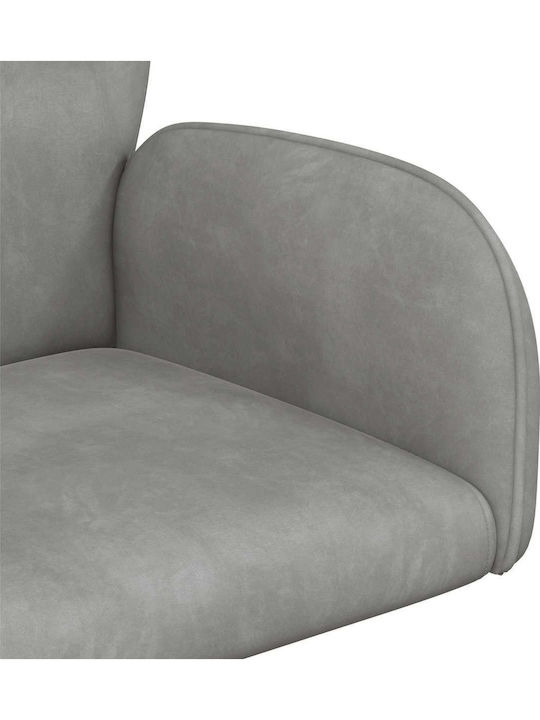 Swivel Visitor Chair with Arms in Grey Colour 54x55x90cm Swivel Visitor Chair with Arms in Grey Colour 54x55x90cm