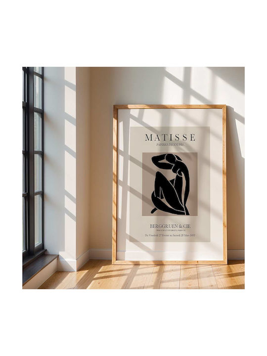 Poster Matisse Papiers Découpés Art049 40cm X 50cm Premium Black Wooden Frame