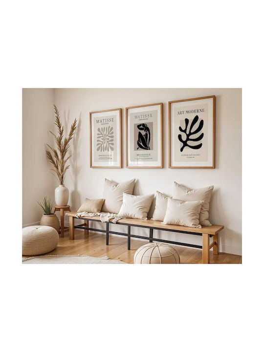 Poster Matisse Papiers Découpés Art049 40cm X 50cm Premium Black Wooden Frame