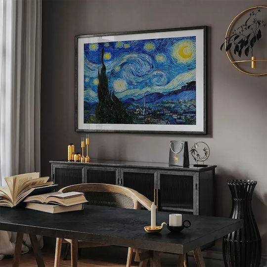 Poster Van Gogh Starry Night Art105 40cm X 50cm White Wooden Frame